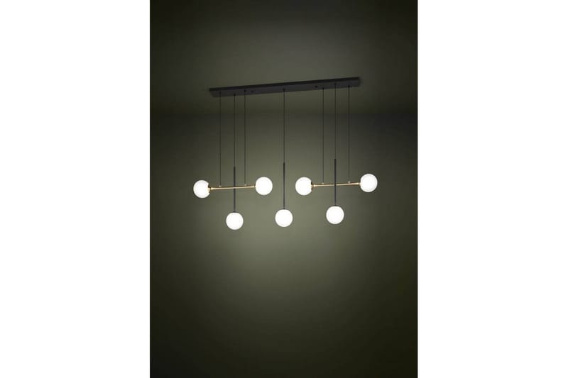 Takpendel Eglo Paz Opalvit/Svart Mässing med 7 Lampor - Belysning - Lampor & belysning inomhus - Fönsterlampa