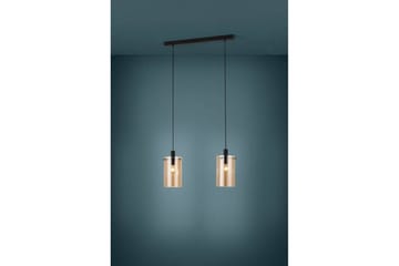 Takpendel Eglo Polverara Svart/Amber 2 Lampor - 2 Lampor - Belysning - Lampor & belysning inomhus - Fönsterlampa