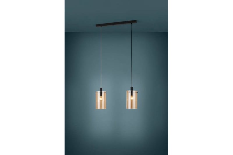 Takpendel Eglo Polverara Svart/Amber 2 Lampor - 2 Lampor - Belysning - Lampor & belysning inomhus - Fönsterlampa