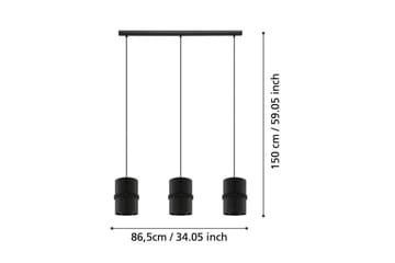 Takpendel Eglo Paraguaio Svart med 3 Lampor - Belysning - Lampor & belysning inomhus - Fönsterlampa