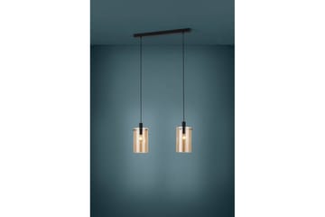 Takpendel Eglo Polverara Svart/Amber 2 Lampor - 2 Lampor - Belysning - Lampor & belysning inomhus - Fönsterlampa