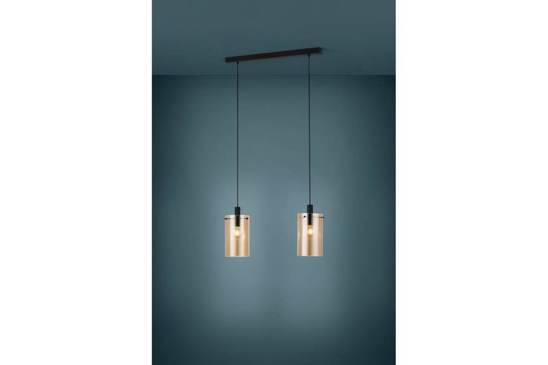 Takpendel Eglo Polverara Svart/Amber 2 Lampor - 2 Lampor - Belysning - Lampor & belysning inomhus - Fönsterlampa
