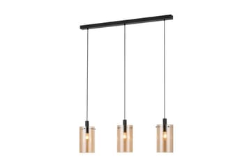 Takpendel Eglo Polverara Svart/Amber 3 Lampor - 3 Lampor - Belysning - Lampor & belysning inomhus - Fönsterlampa