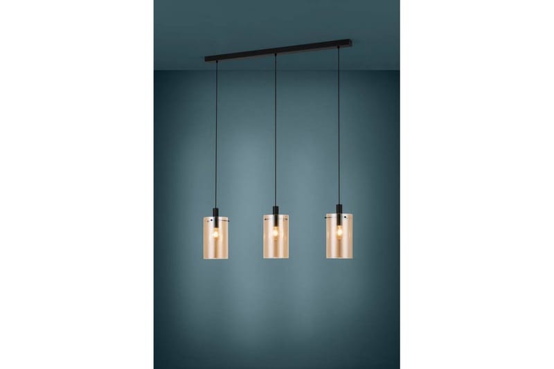 Takpendel Eglo Polverara Svart/Amber 3 Lampor - 3 Lampor - Belysning - Lampor & belysning inomhus - Fönsterlampa