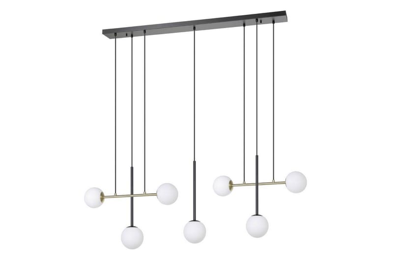 Takpendel Eglo Paz Opalvit/Svart Mässing med 7 Lampor - Belysning - Lampor & belysning inomhus - Fönsterlampa