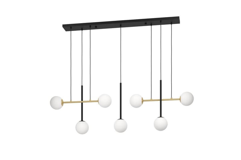 Takpendel Eglo Paz Opalvit/Svart Mässing med 7 Lampor - Belysning - Lampor & belysning inomhus - Fönsterlampa