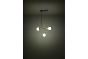 Takpendel Eglo Paz Opalvit/Svart Mässing med 3 Lampor - Belysning - Lampor & belysning inomhus - Fönsterlampa