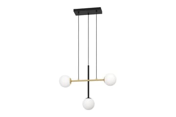 Takpendel Eglo Paz Opalvit/Svart Mässing med 3 Lampor - Belysning - Lampor & belysning inomhus - Fönsterlampa