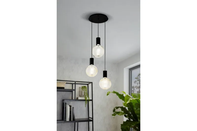 Takpendel Eglo Pozueta Rund - Svart - Belysning - Lampor & belysning inomhus - Fönsterlampa