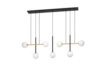 Takpendel Eglo Paz Opalvit/Svart Mässing med 7 Lampor - Belysning - Lampor & belysning inomhus - Fönsterlampa