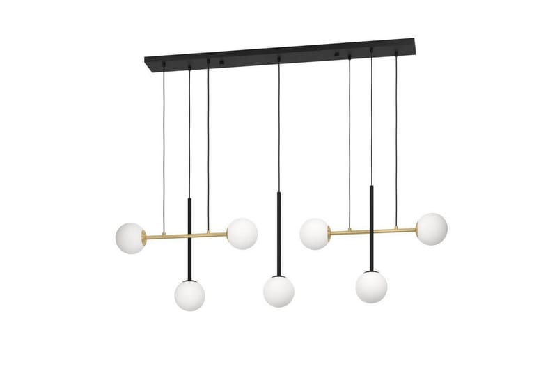 Takpendel Eglo Paz Opalvit/Svart Mässing med 7 Lampor - Belysning - Lampor & belysning inomhus - Fönsterlampa