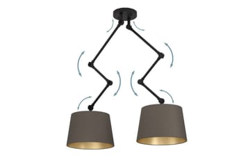 Takpendel Eglo Pistunio Cappuccino/Mässing/Svart med 2 Lampor - Belysning - Lampor & belysning inomhus - Fönsterlampa