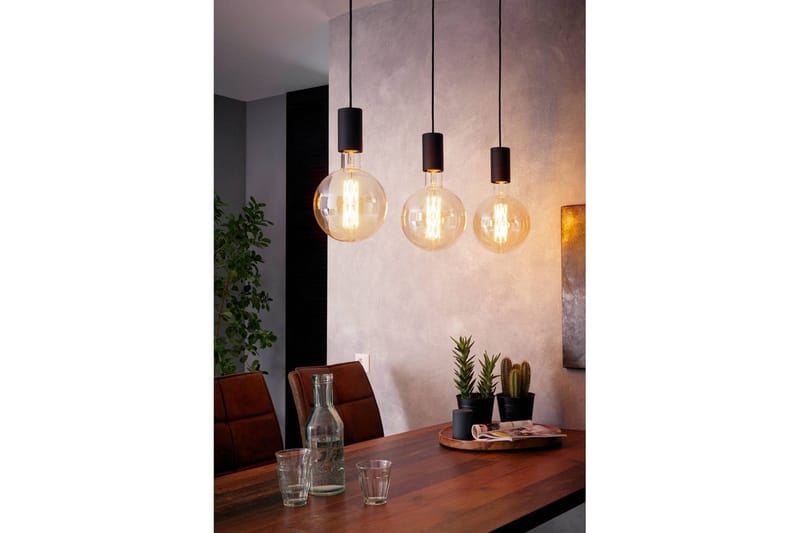Takpendel Eglo Pozueta med 3 Lampor - Svart - Belysning - Lampor & belysning inomhus - Fönsterlampa