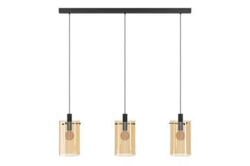 Takpendel Eglo Polverara Svart/Amber 3 Lampor - 3 Lampor - Belysning - Lampor & belysning inomhus - Fönsterlampa