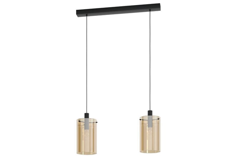 Takpendel Eglo Polverara Svart/Amber 2 Lampor - 2 Lampor - Belysning - Lampor & belysning inomhus - Fönsterlampa
