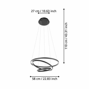 Takpendel Lobinero - Svart Vit - Belysning - Lampor & belysning inomhus - Fönsterlampa