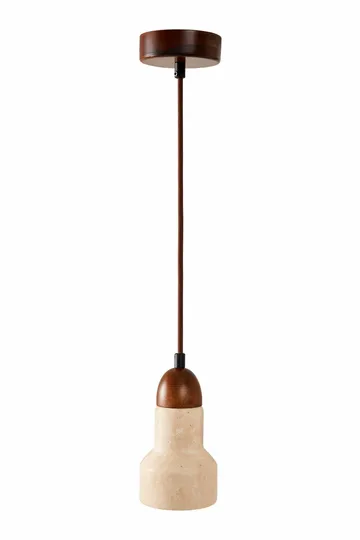 Talvenn Pendellampa - Beige Och Valnöt - Belysning - Lampor & belysning inomhus - Fönsterlampa