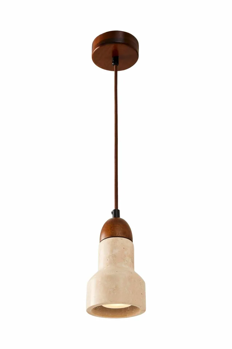 Talvenn Pendellampa - Beige Och Valnöt - Belysning - Lampor & belysning inomhus - Fönsterlampa