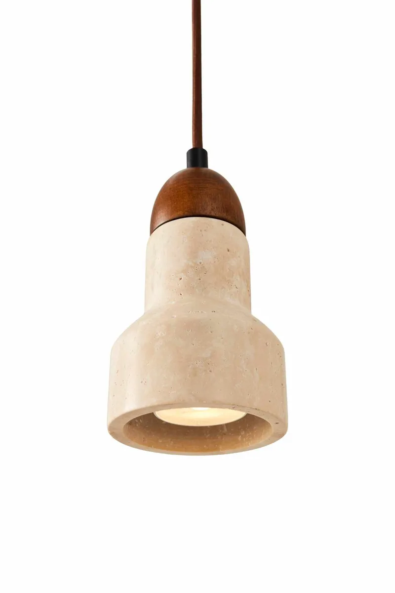 Talvenn Pendellampa - Beige Och Valnöt - Belysning - Lampor & belysning inomhus - Fönsterlampa