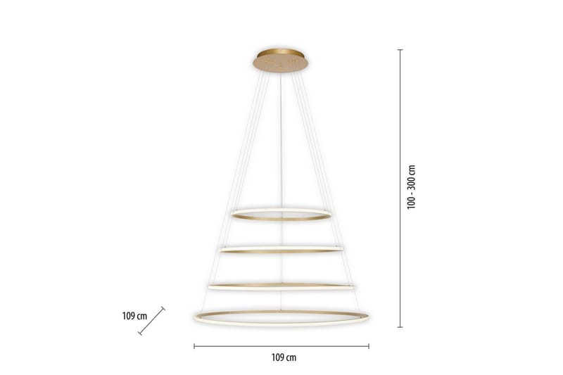 Tessara Paul Neuhaus Taklampa - Brass - Belysning - Lampor & belysning inomhus - Fönsterlampa
