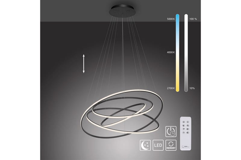Tessara Paul Neuhaus Taklampa - Anthracite Grey - Belysning - Lampor & belysning inomhus - Fönsterlampa