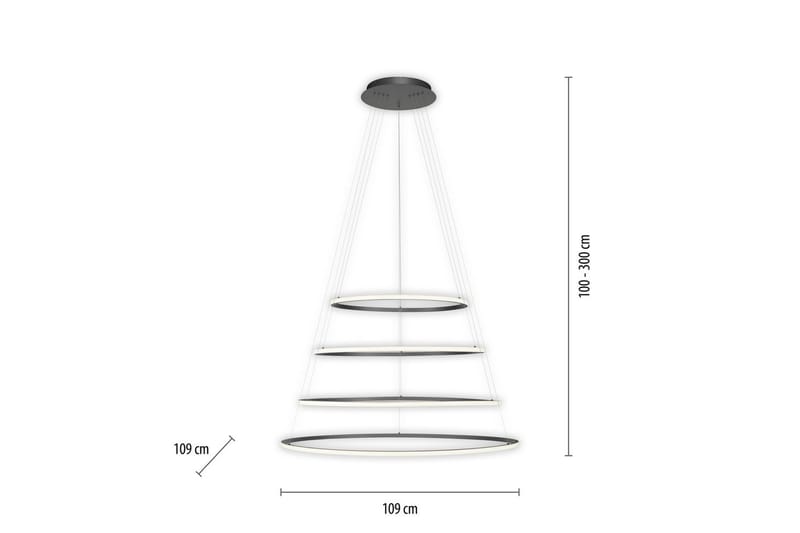 Tessara Paul Neuhaus Taklampa - Anthracite Grey - Belysning - Lampor & belysning inomhus - Fönsterlampa