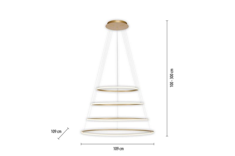 Tessara Paul Neuhaus Taklampa - Brass - Belysning - Lampor & belysning inomhus - Fönsterlampa