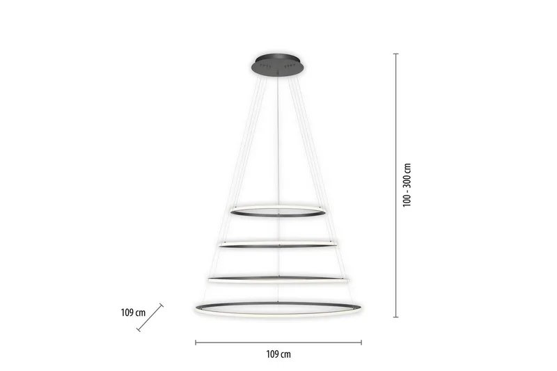 Tessara Paul Neuhaus Taklampa - Anthracite Grey - Belysning - Lampor & belysning inomhus - Fönsterlampa