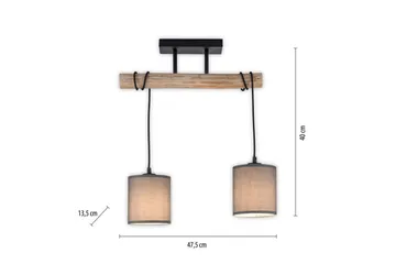 Tribu Just Light Taklampa - Taupe - Belysning - Lampor & belysning inomhus - Fönsterlampa