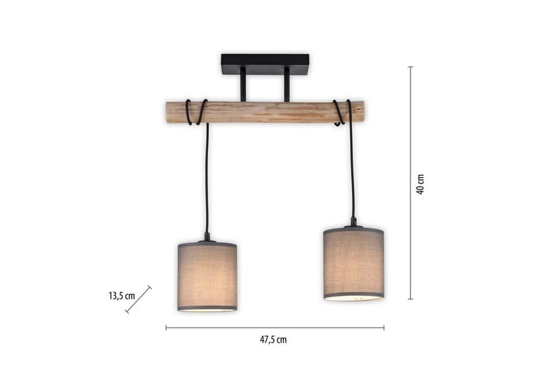Tribu Just Light Taklampa - Taupe - Belysning - Lampor & belysning inomhus - Fönsterlampa
