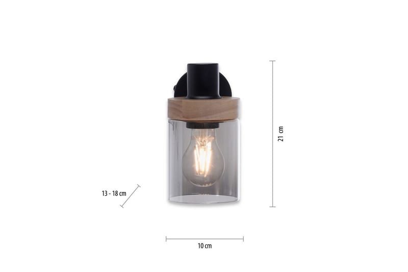 Vägg- och taklampa Pasqual - 19x18x21 cm - Belysning - Lampor & belysning inomhus - Fönsterlampa