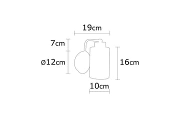 Vägglampa Jaska Enkelt Argentu - Silver - Belysning - Lampor & belysning inomhus - Fönsterlampa