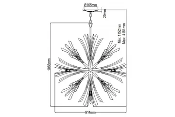 Vida Hinkley Taklampa - GOLD - Belysning - Lampor & belysning inomhus - Fönsterlampa