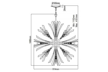 Vida Hinkley Taklampa - GOLD - Belysning - Lampor & belysning inomhus - Fönsterlampa