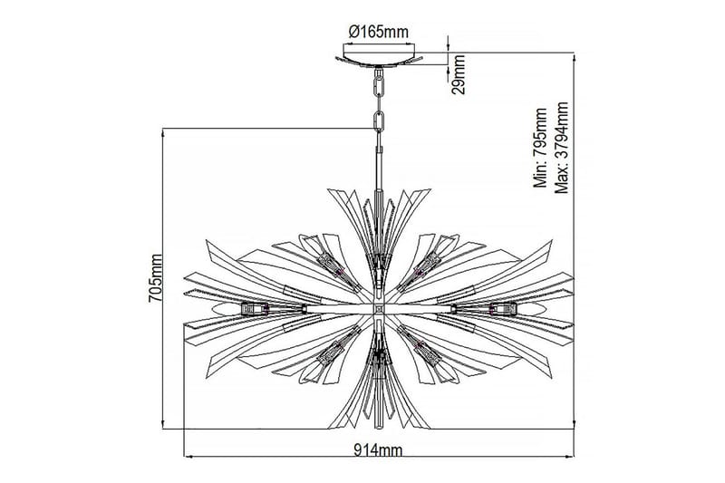 Vida Hinkley Taklampa - GOLD - Belysning - Lampor & belysning inomhus - Fönsterlampa