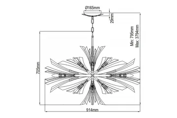 Vida Hinkley Taklampa - GOLD - Belysning - Lampor & belysning inomhus - Fönsterlampa