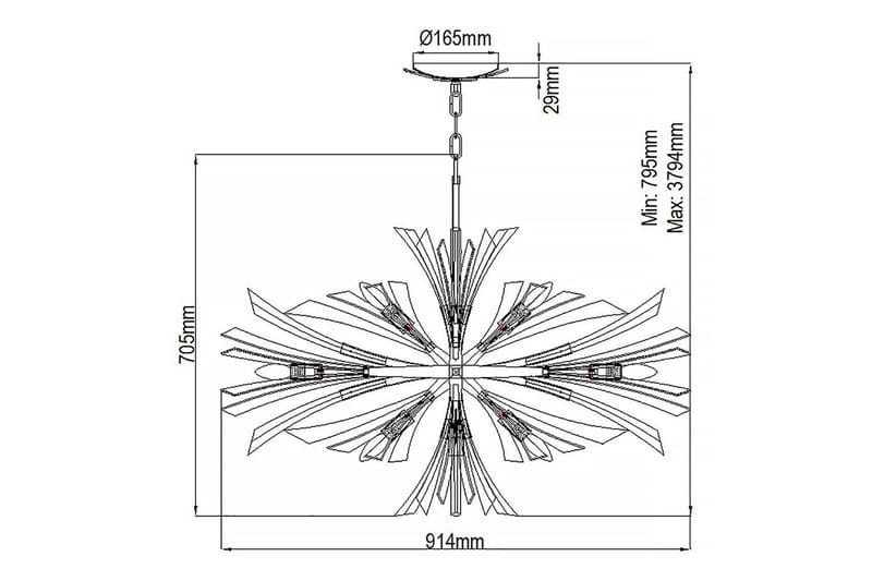 Vida Hinkley Taklampa - GOLD - Belysning - Lampor & belysning inomhus - Fönsterlampa