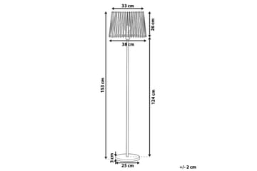 Forgen Golvlampa 153 cm - Silver/Ljus trä - Belysning - Lampor & belysning inomhus - Golvlampa