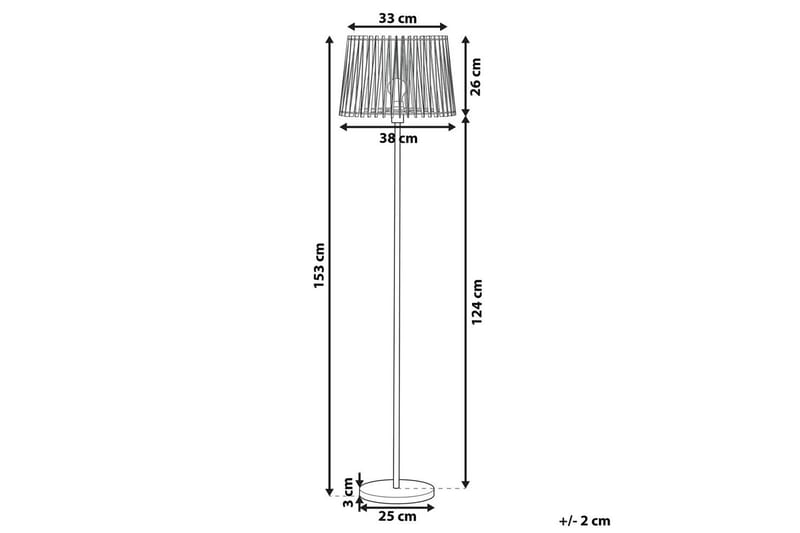 Forgen Golvlampa 153 cm - Silver/Ljus trä - Belysning - Lampor & belysning inomhus - Golvlampa