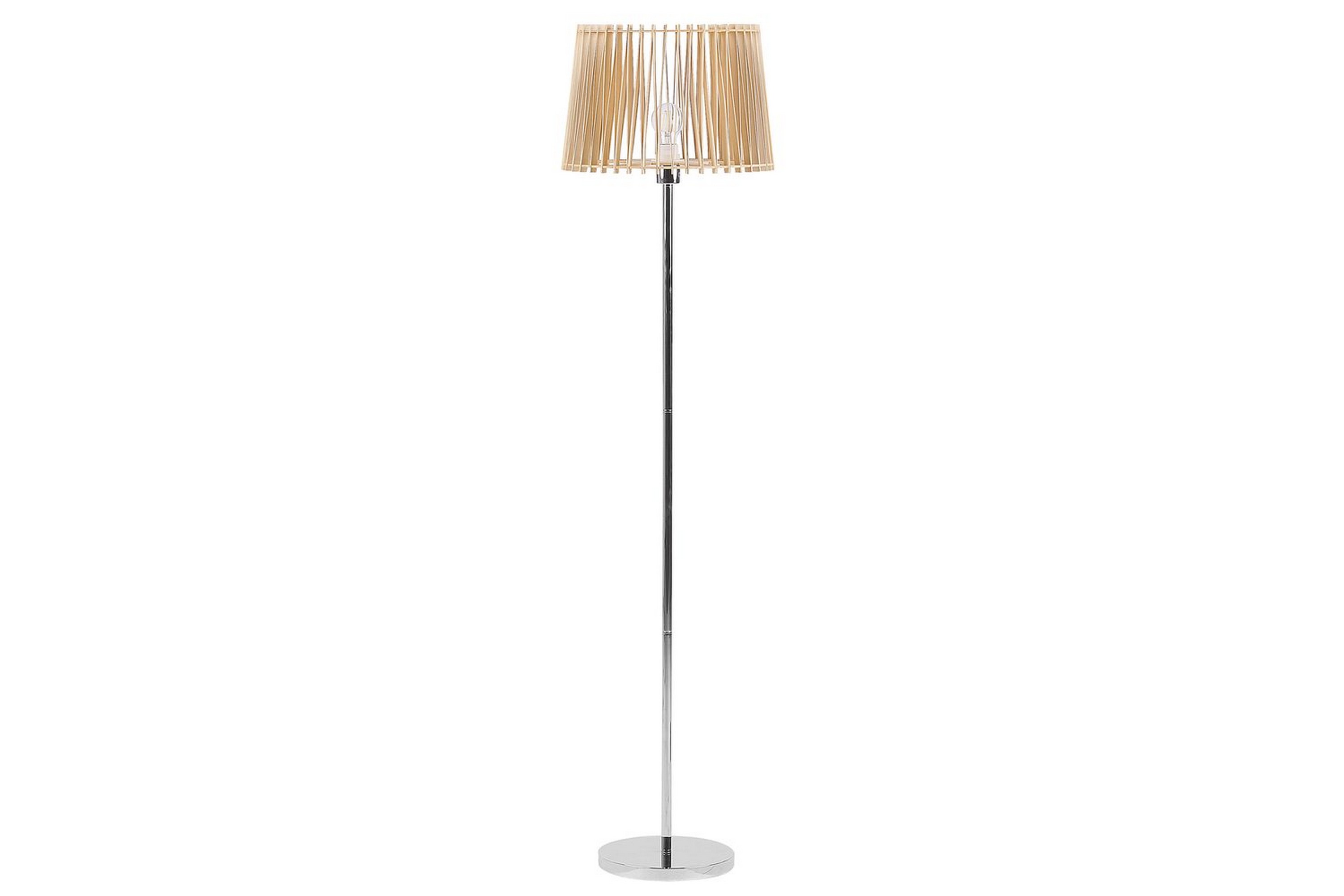 Forgen Golvlampa 153 cm Silver/Ljus trä