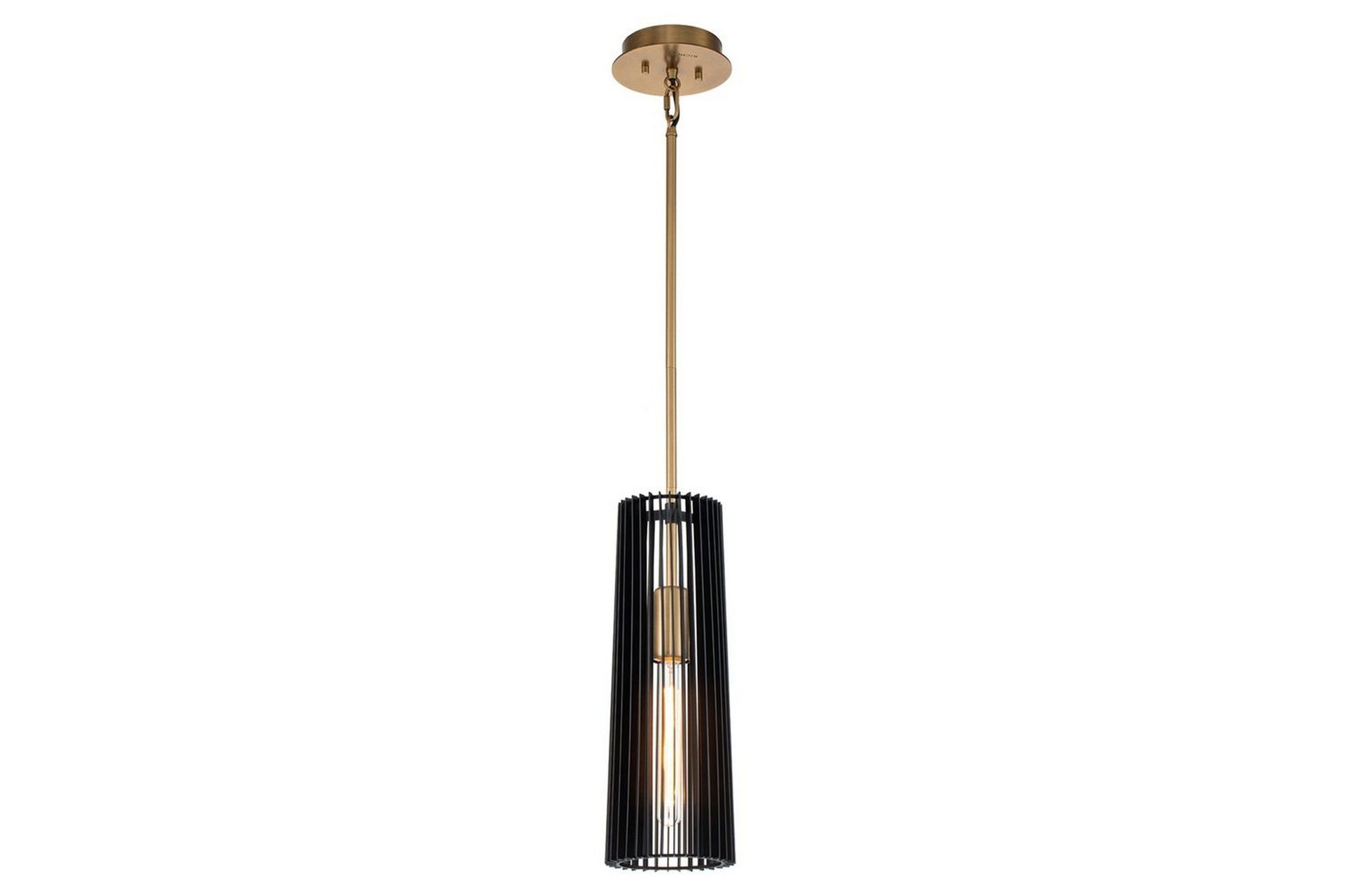 Linara Kichler Taklampa - Black||Brass