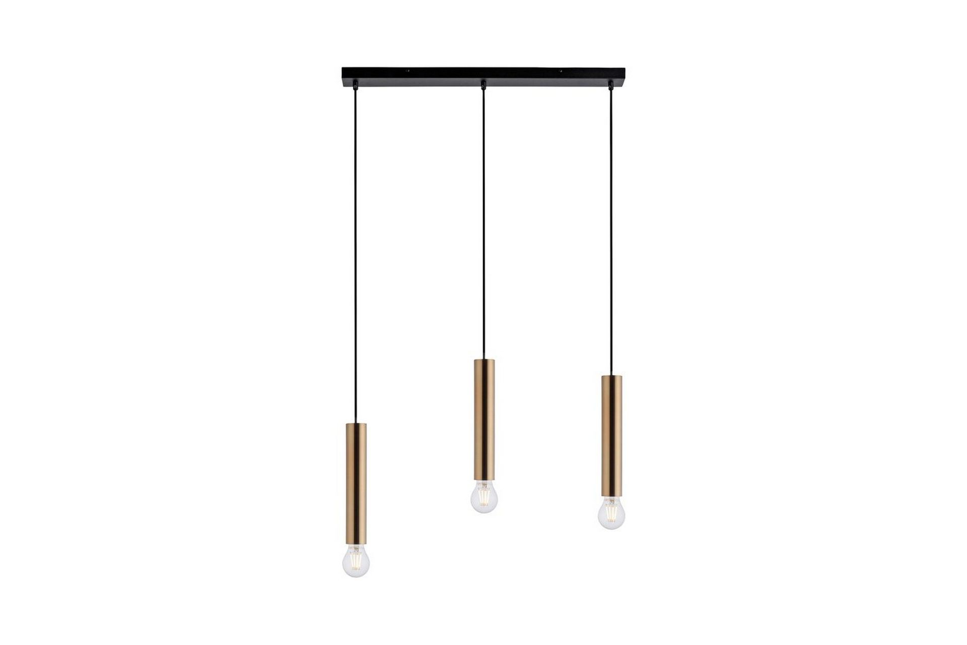 Taklampa Bruna - 6x120x65 cm, Matt mässing