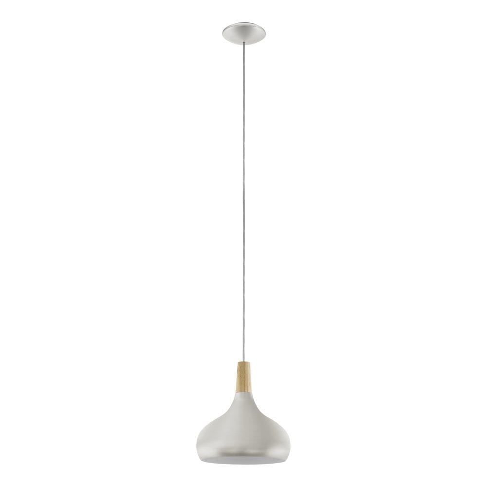 Taklampa Sabinar - Borstade silver/brun, 280 mm