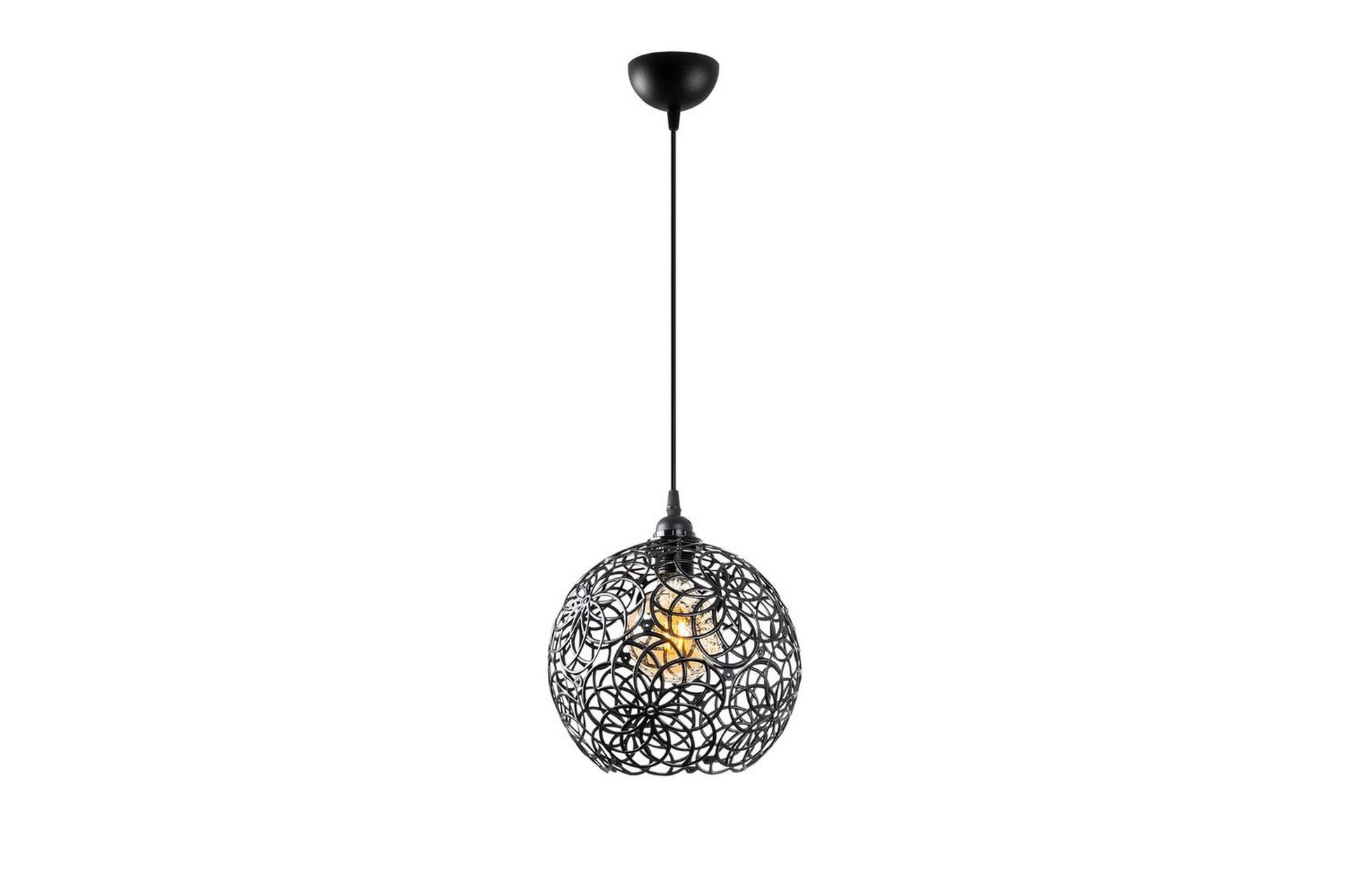 Taklampa Souvik Svart - 25 x 25 x 126 cm