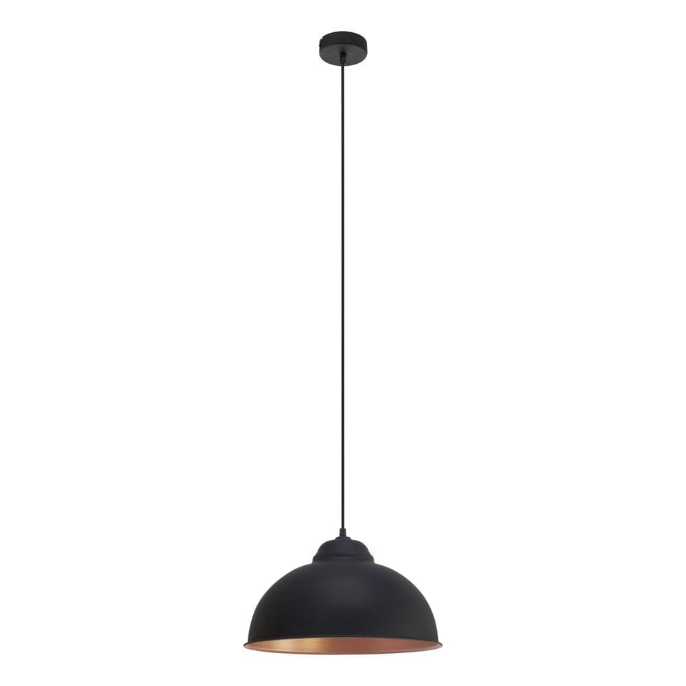 Taklampa Truro - Svart/Koppar