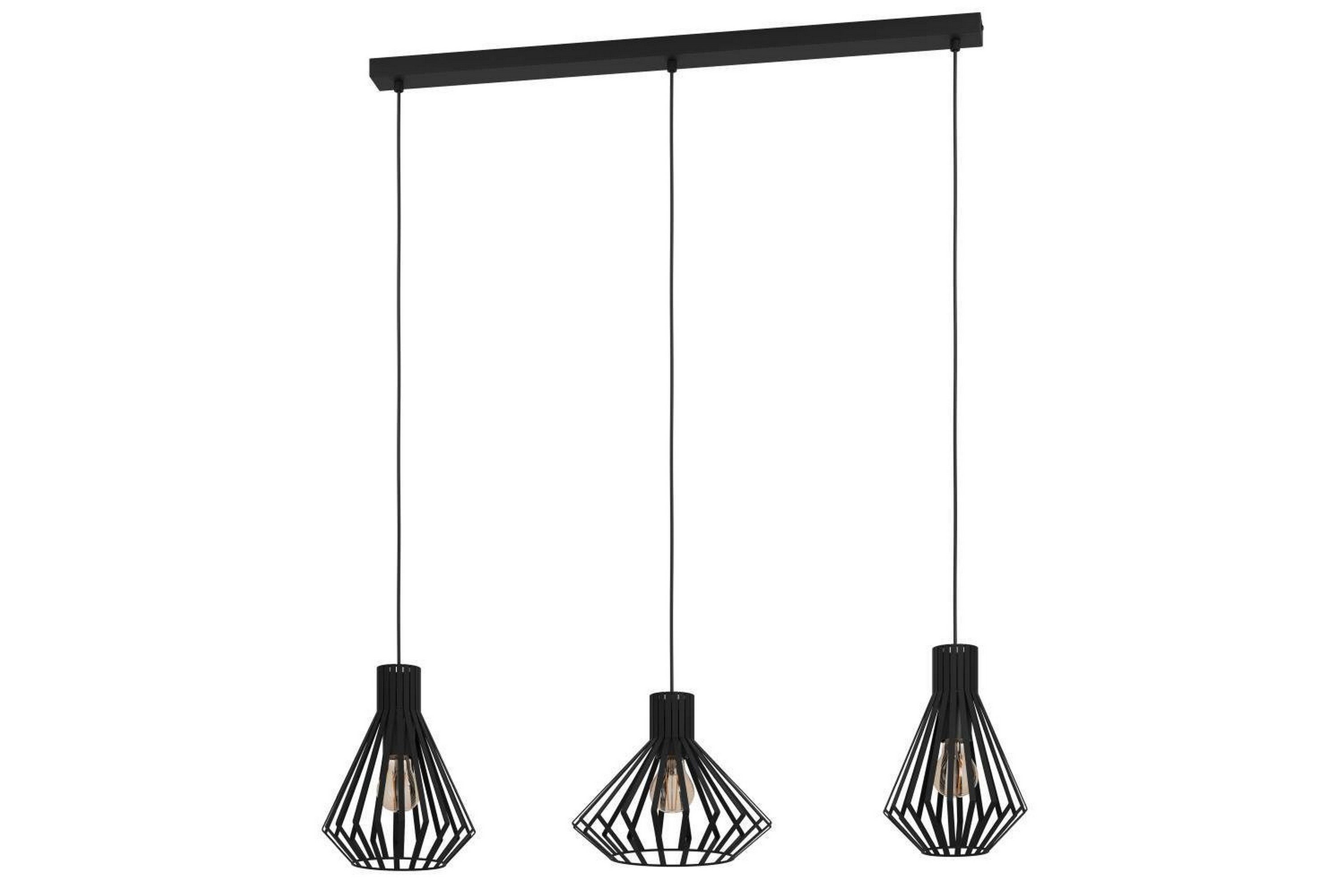 Takpendel Eglo Basidano Svart med 3 Lampor -