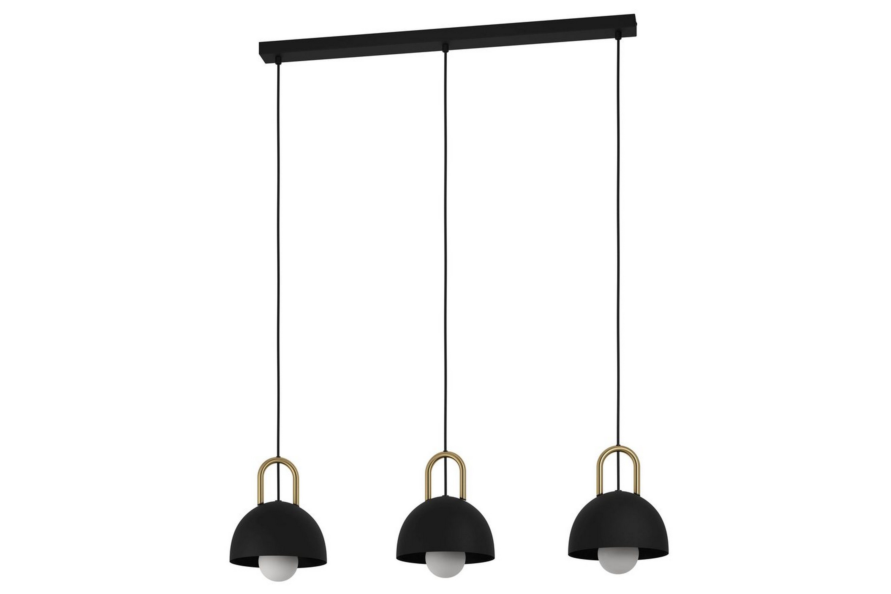 Takpendel Eglo Calmanera med 3 Lampor Svart, Mässing - Svart/Mässing