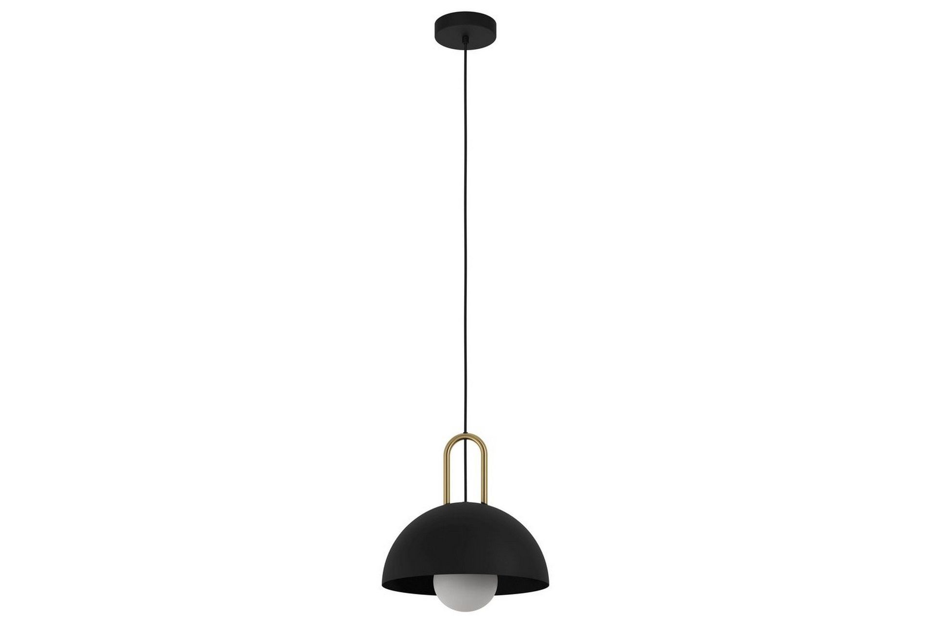 Takpendel Eglo Calmanera Svart, M&auml;ssing - Svart/M&auml;ssing