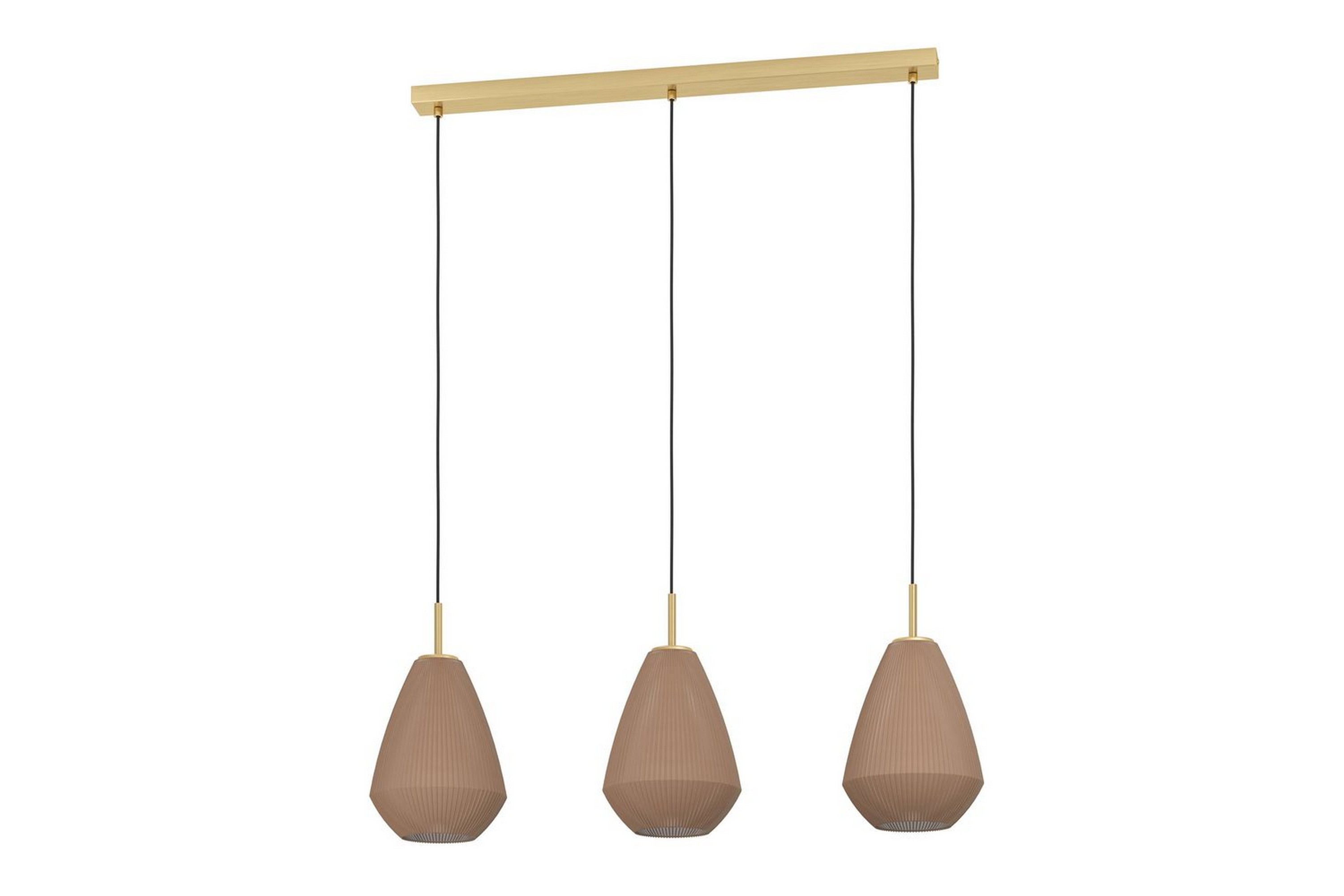 Takpendel Eglo Caprarola med 3 Lampor - Mässing