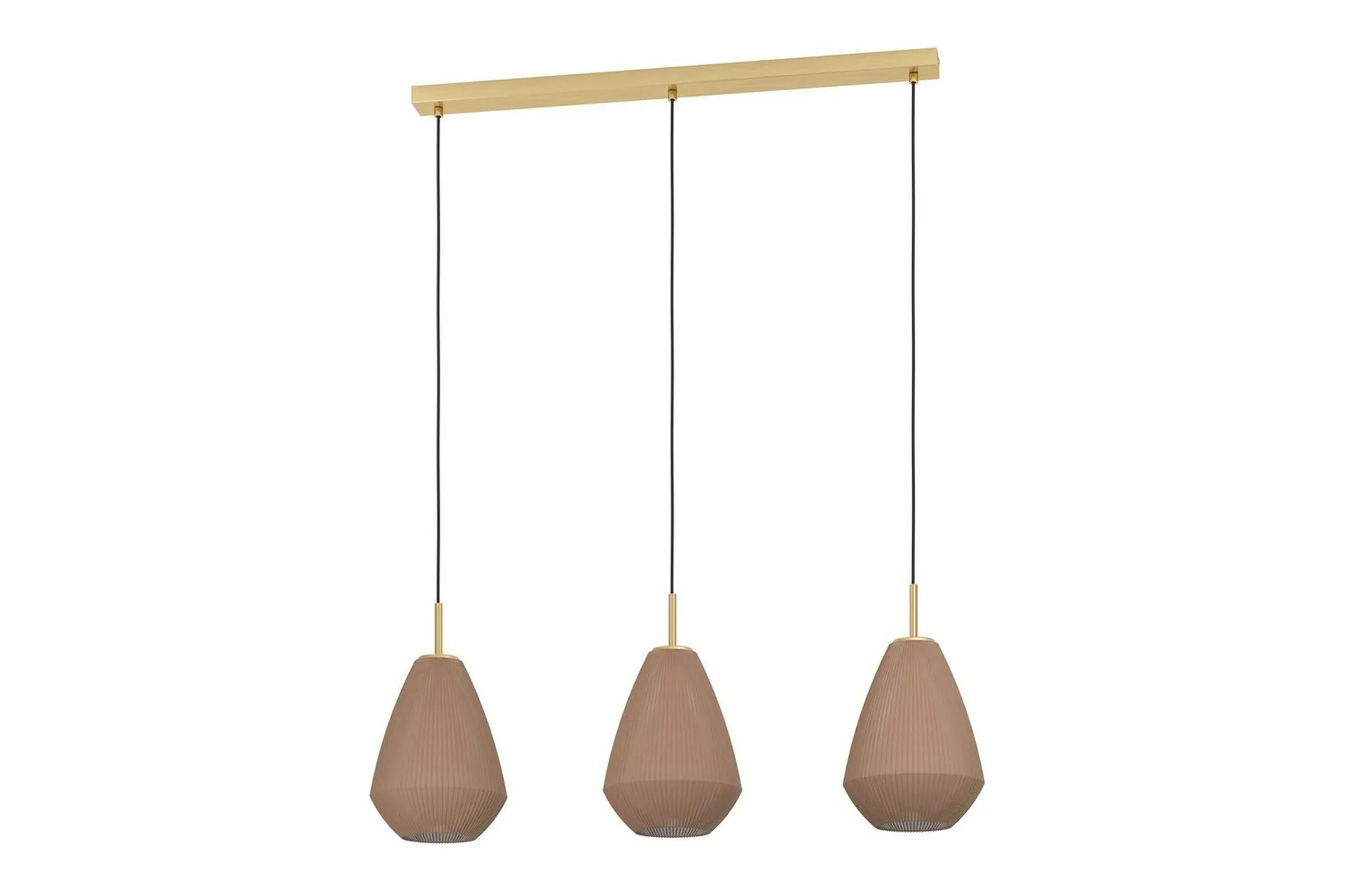 Takpendel Eglo Caprarola med 3 Lampor - Mässing